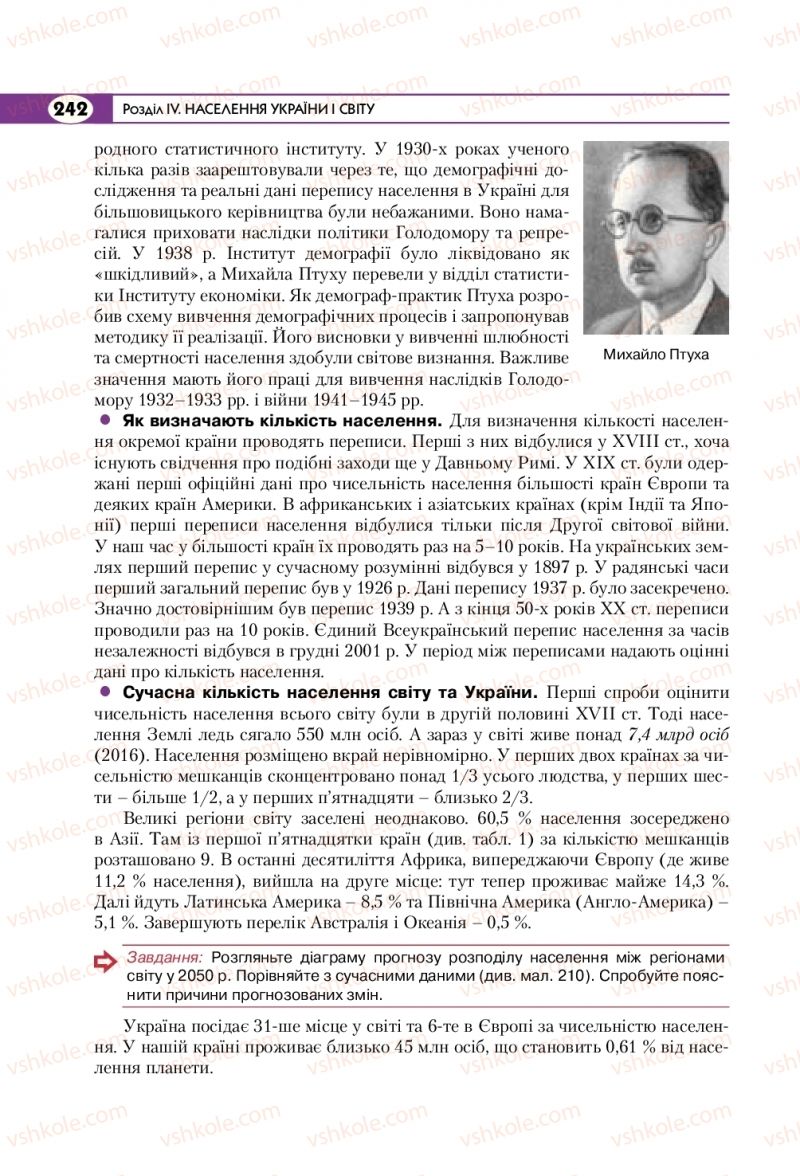 Страница 242 | Підручник Географія 8 клас С.Г. Кобернік, Р.Р. Коваленко 2016