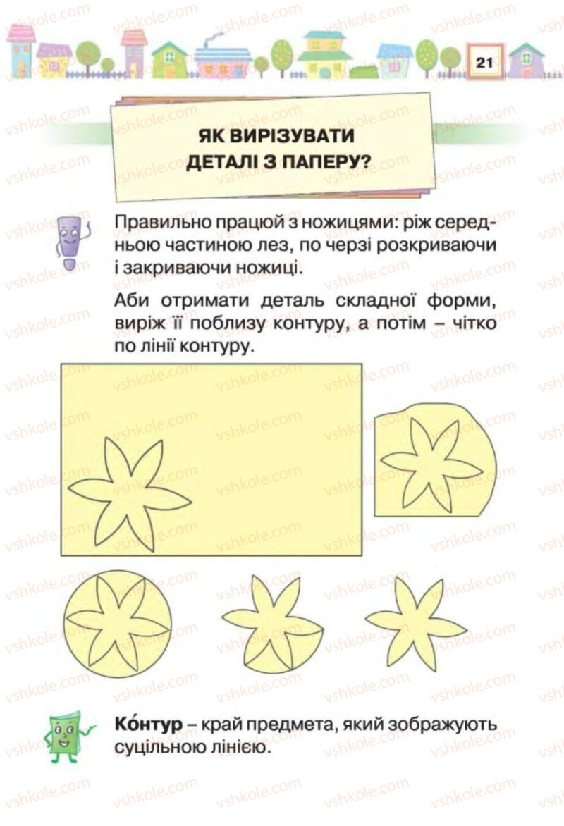 Страница 21 | Підручник Трудове навчання 1 клас В.К. Сидоренко, Н.В. Котелянець 2012