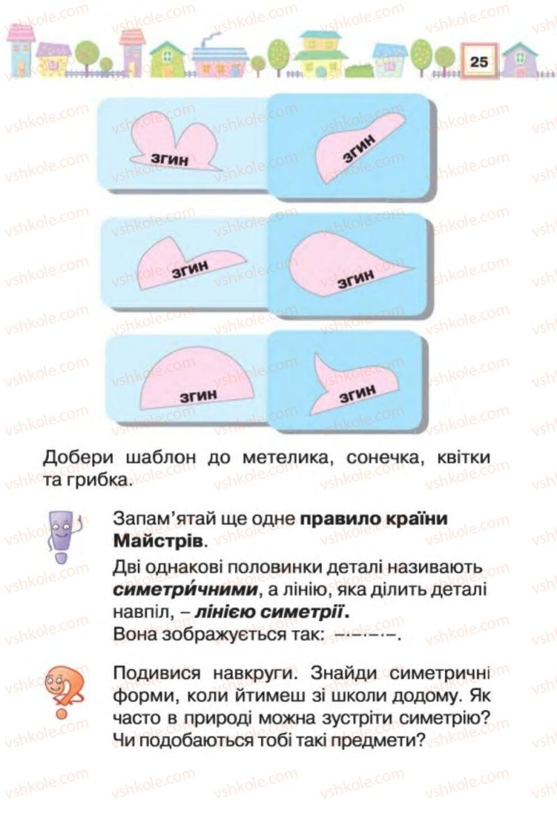 Страница 25 | Підручник Трудове навчання 1 клас В.К. Сидоренко, Н.В. Котелянець 2012