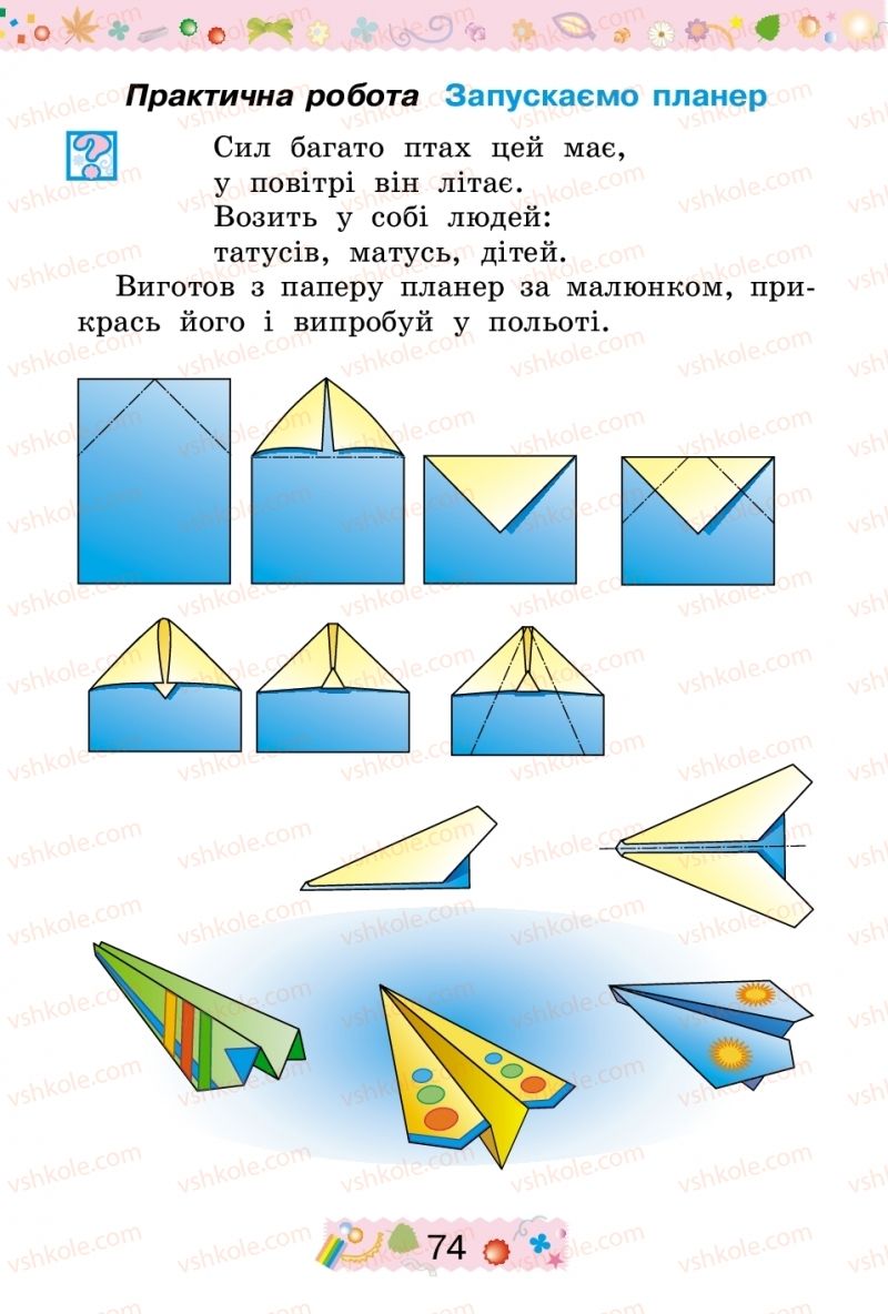 Страница 74 | Підручник Трудове навчання 2 клас І.М. Веремійчик, В.П. Тименко 2012
