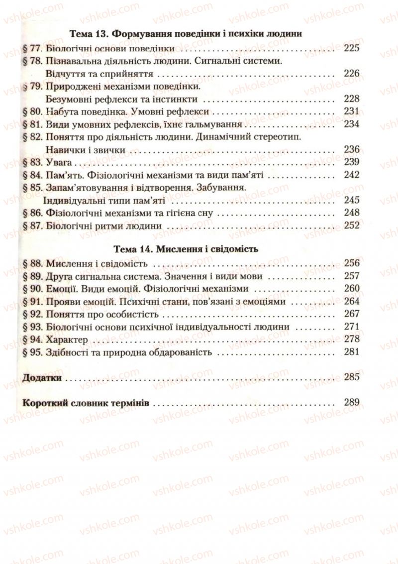 Страница 295 | Підручник Біологія 9 клас С.В. Страшко, Л.Г. Горяна, В.Г. Білик, С.А. Ігнатенко 2009