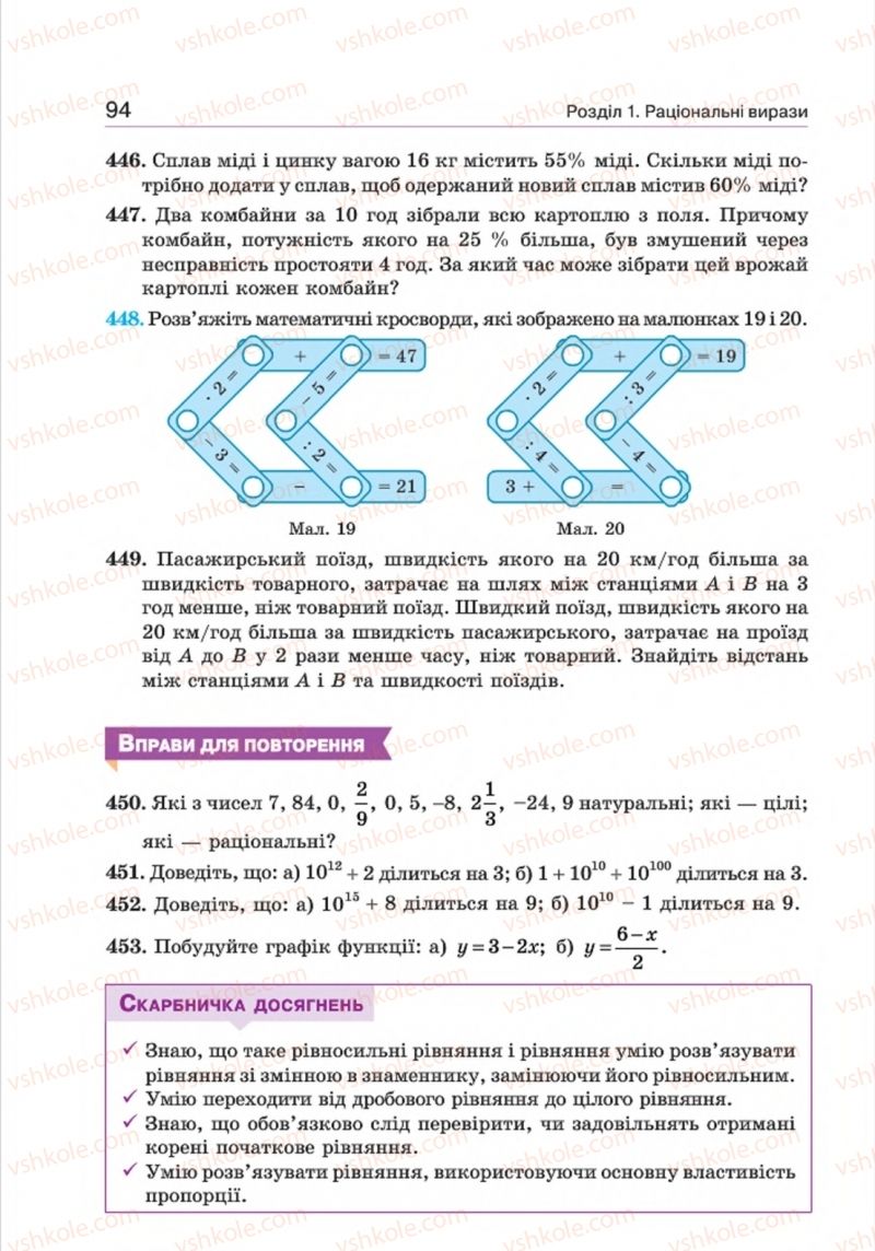 Страница 94 | Підручник Алгебра 8 клас Г.П. Бевз, В.Г. Бевз 2016