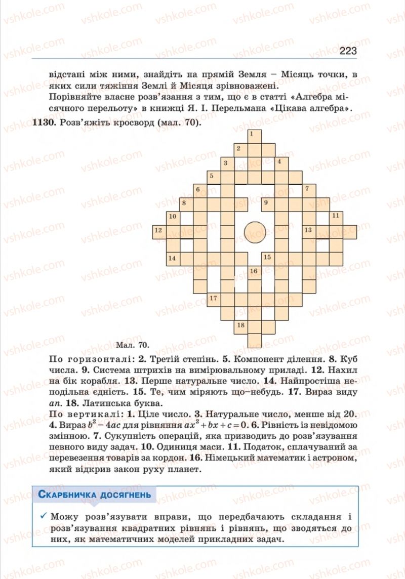 Страница 223 | Підручник Алгебра 8 клас Г.П. Бевз, В.Г. Бевз 2016
