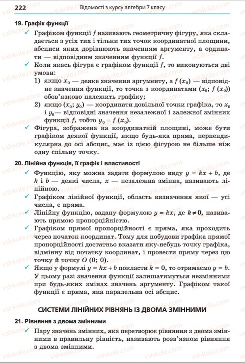 Страница 222 | Підручник Алгебра 8 клас А.Г. Мерзляк, В.Б. Полонський, M.С. Якір 2016