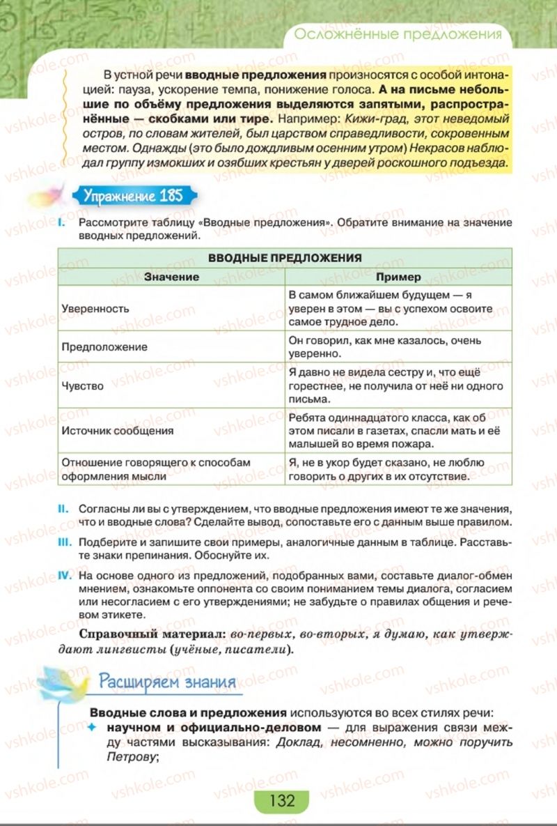 Страница 132 | Підручник Русский язык 8 клас Е.И. Быкова, Л.В. Давидюк, Е.Ф. Рачко 2016