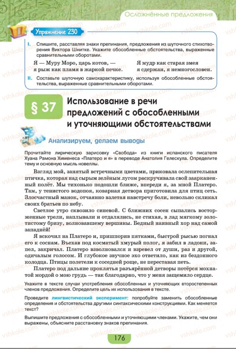 Страница 176 | Підручник Русский язык 8 клас Е.И. Быкова, Л.В. Давидюк, Е.Ф. Рачко 2016