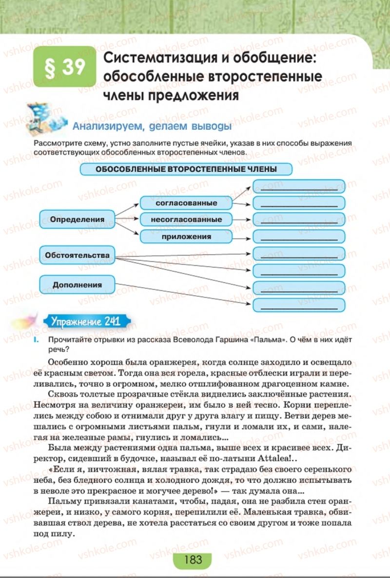 Страница 183 | Підручник Русский язык 8 клас Е.И. Быкова, Л.В. Давидюк, Е.Ф. Рачко 2016