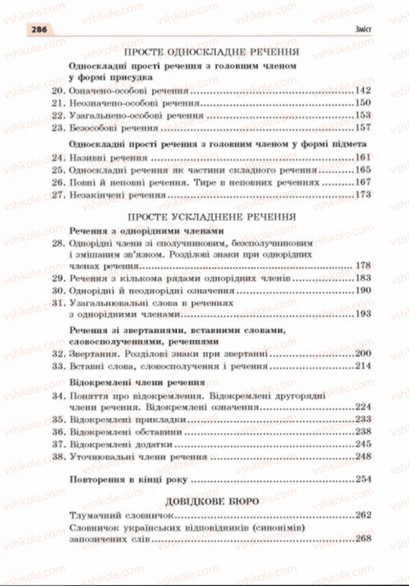 Страница 286 | Підручник Українська мова 8 клас О.П. Глазова 2016