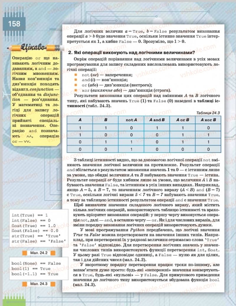 Страница 158 | Підручник Інформатика 8 клас Н.В. Морзе, О.В. Барна, В.П. Вембер 2016