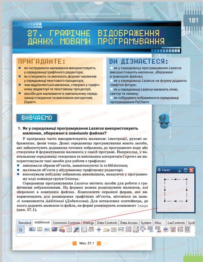 Страница 181 | Підручник Інформатика 8 клас Н.В. Морзе, О.В. Барна, В.П. Вембер 2016