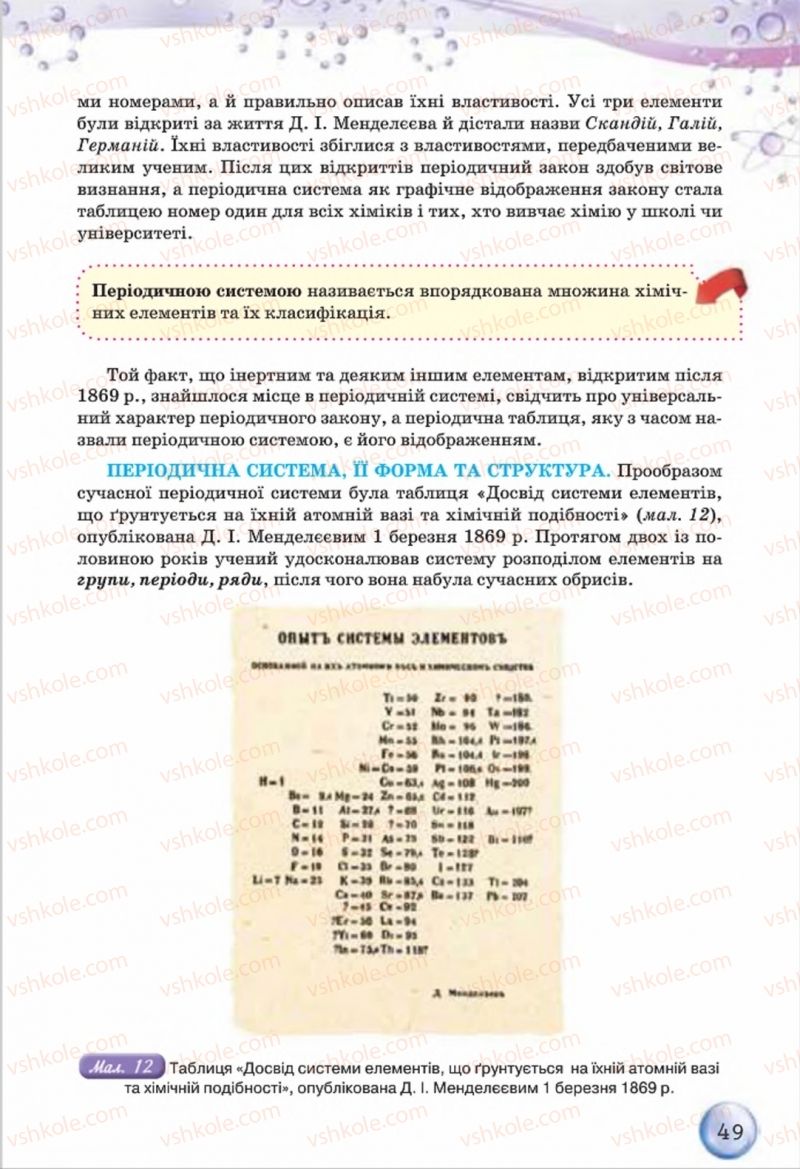 Страница 49 | Підручник Хімія 8 клас О.Г. Ярошенко 2016