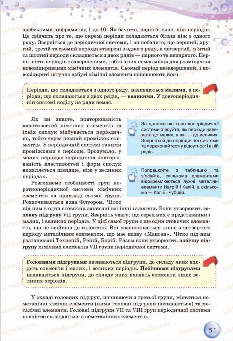 Страница 51 | Підручник Хімія 8 клас О.Г. Ярошенко 2016