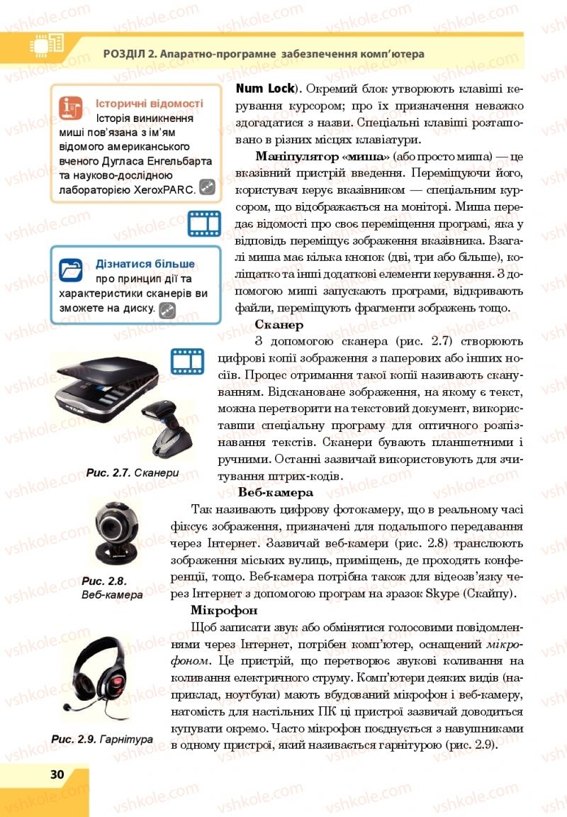 Страница 30 | Підручник Інформатика 8 клас О.П. Казанцева, І.В. Стеценкок 2016