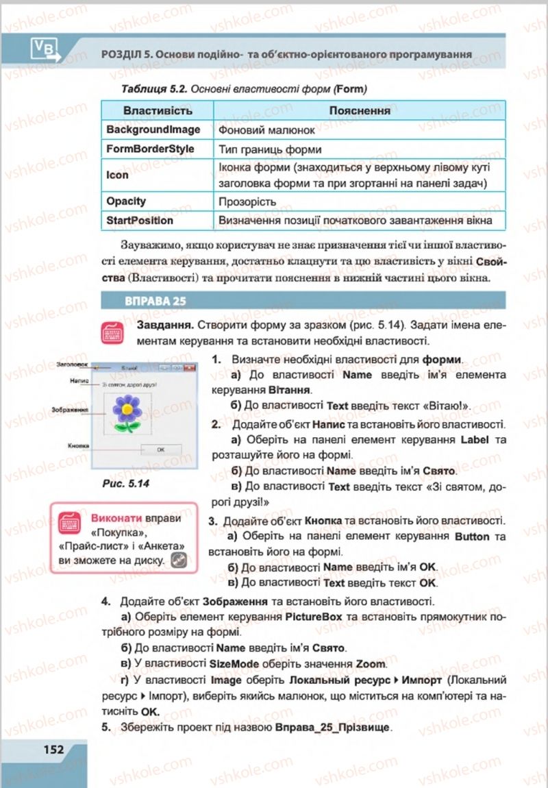 Страница 152 | Підручник Інформатика 8 клас О.П. Казанцева, І.В. Стеценкок 2016