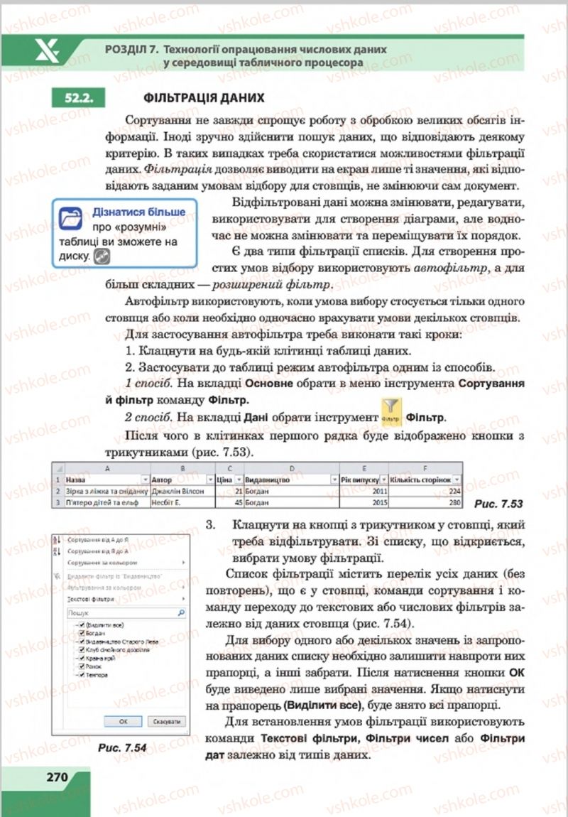 Страница 270 | Підручник Інформатика 8 клас О.П. Казанцева, І.В. Стеценкок 2016