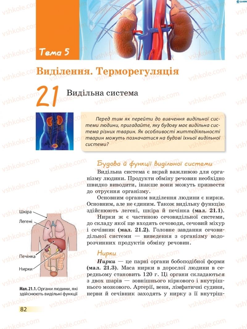 Страница 82 | Підручник Біологія 8 клас К.М. Задорожний 2016