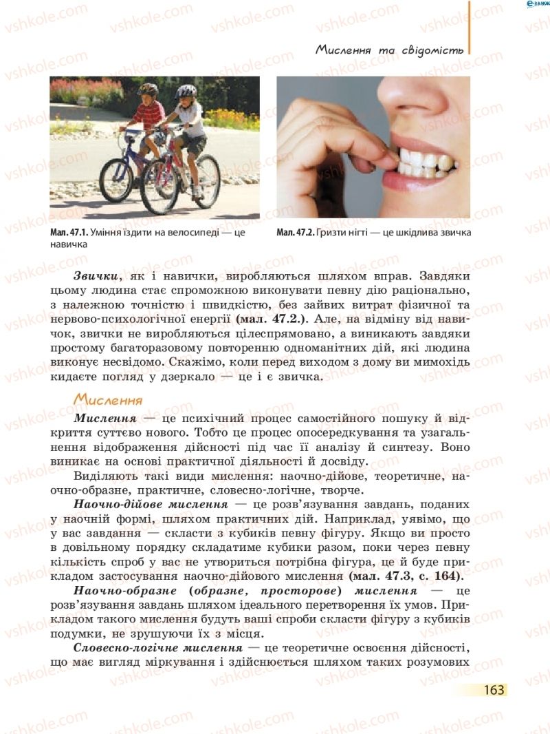 Страница 163 | Підручник Біологія 8 клас К.М. Задорожний 2016