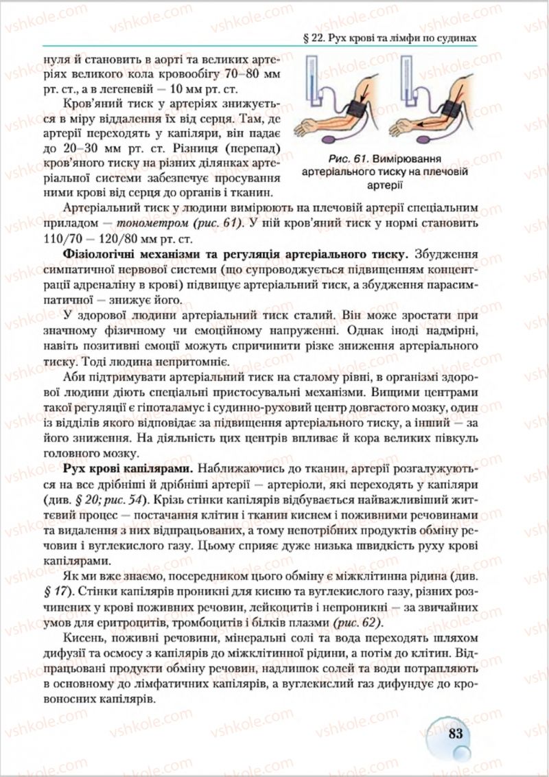 Страница 83 | Підручник Біологія 8 клас С.В. Страшко, Л.Г. Горяна, В.Г. Білик 2016