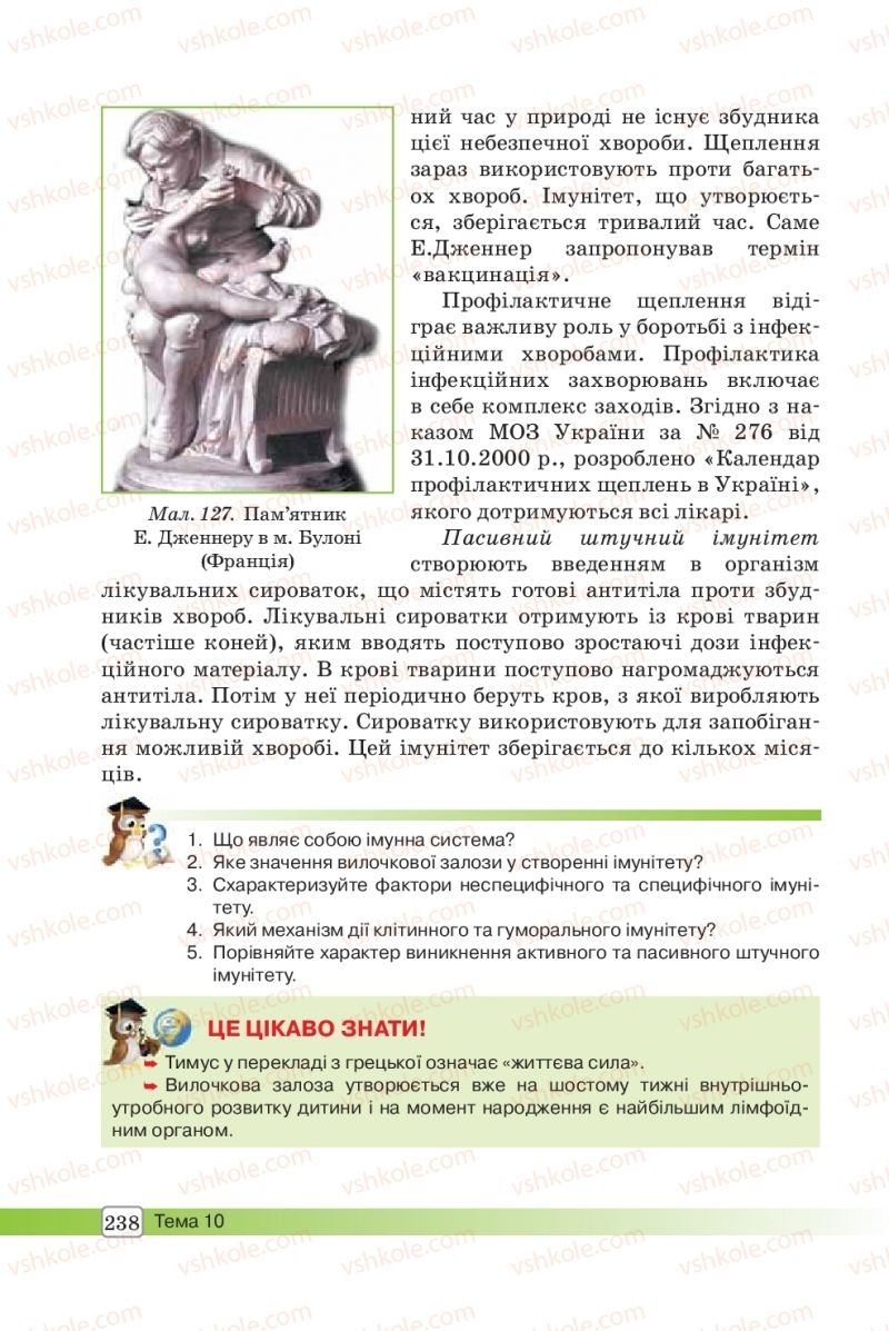Страница 238 | Підручник Біологія 8 клас О.В. Костильов, С.П. Яценко 2016