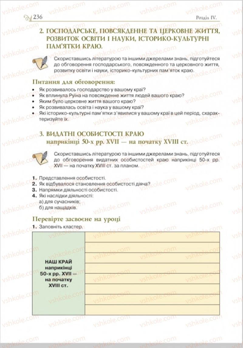 Страница 243 | Підручник Історія України 8 клас Н.М. Гупан, І.І. Смагін, О.І. Пометун 2016