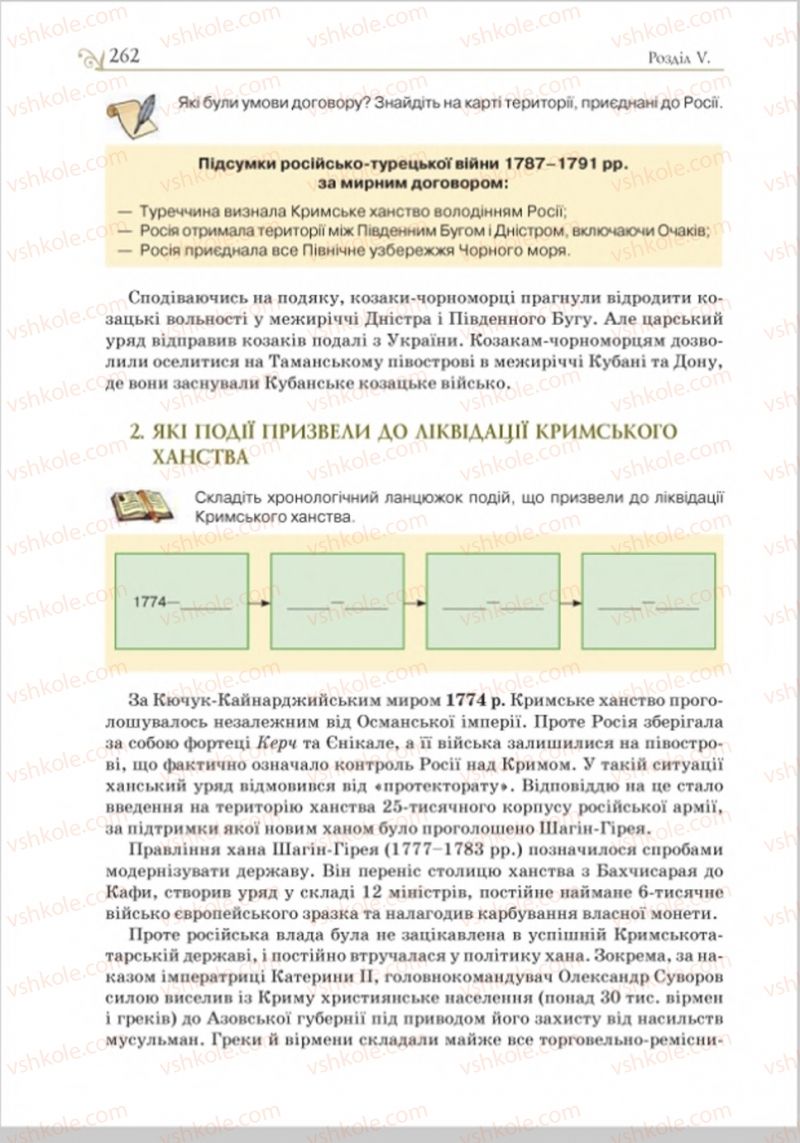 Страница 269 | Підручник Історія України 8 клас Н.М. Гупан, І.І. Смагін, О.І. Пометун 2016
