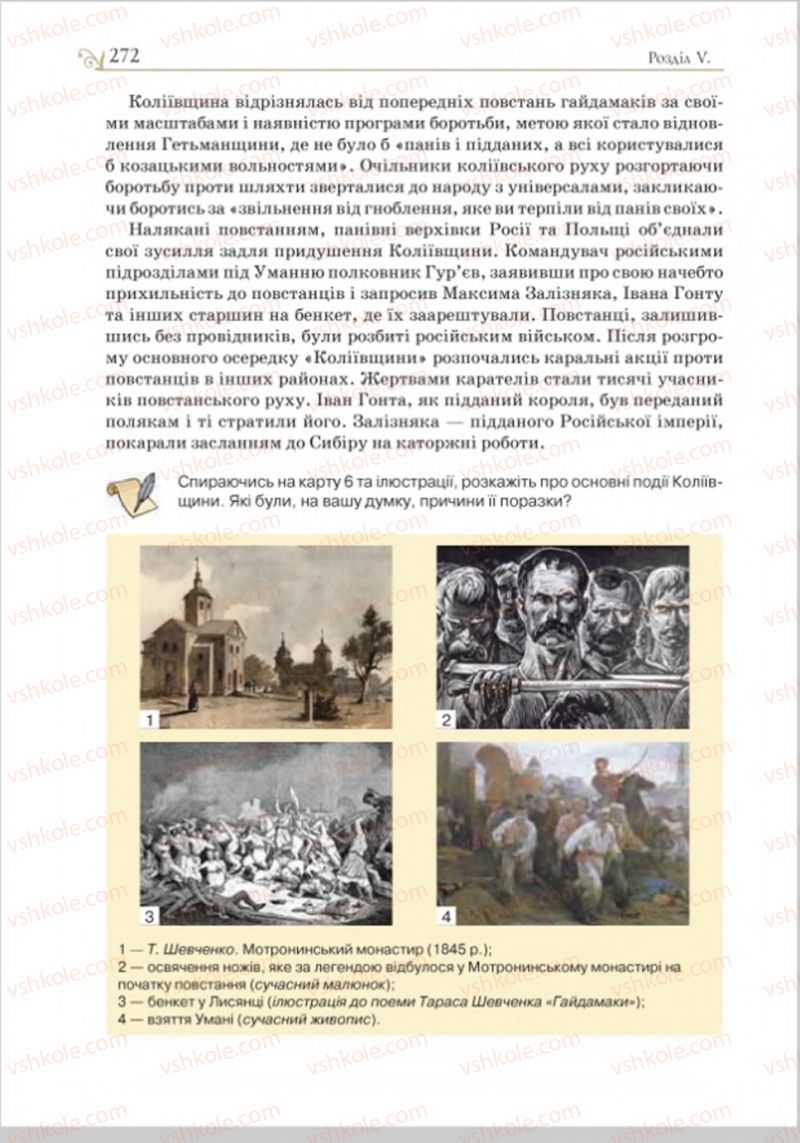 Страница 280 | Підручник Історія України 8 клас Н.М. Гупан, І.І. Смагін, О.І. Пометун 2016