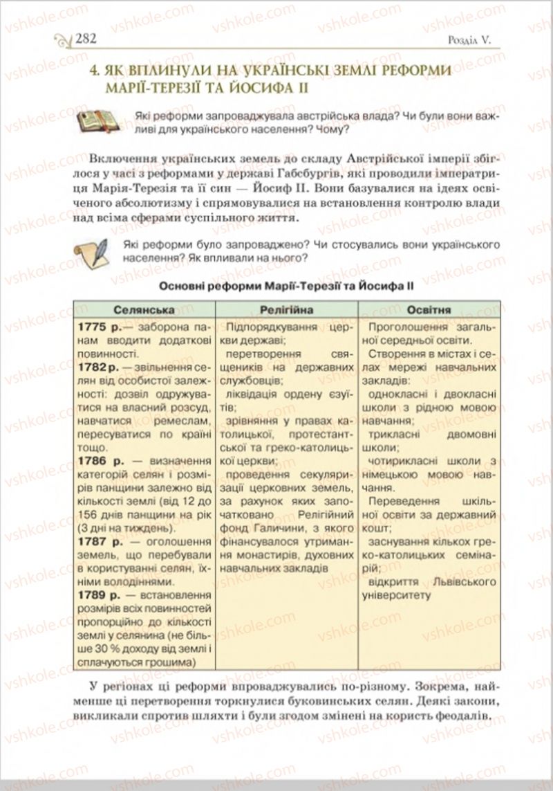 Страница 290 | Підручник Історія України 8 клас Н.М. Гупан, І.І. Смагін, О.І. Пометун 2016