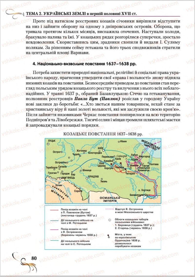 Страница 80 | Підручник Історія України 8 клас О.К. Струкевич 2016