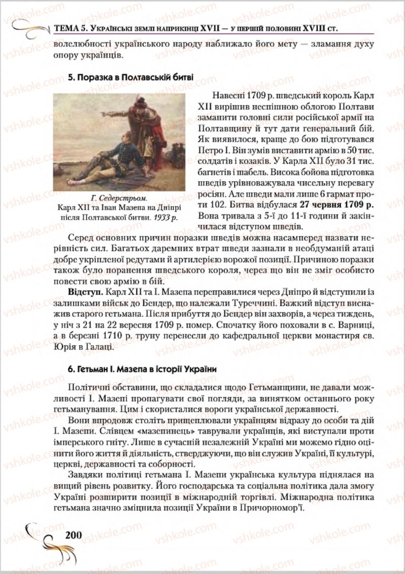 Страница 200 | Підручник Історія України 8 клас О.К. Струкевич 2016
