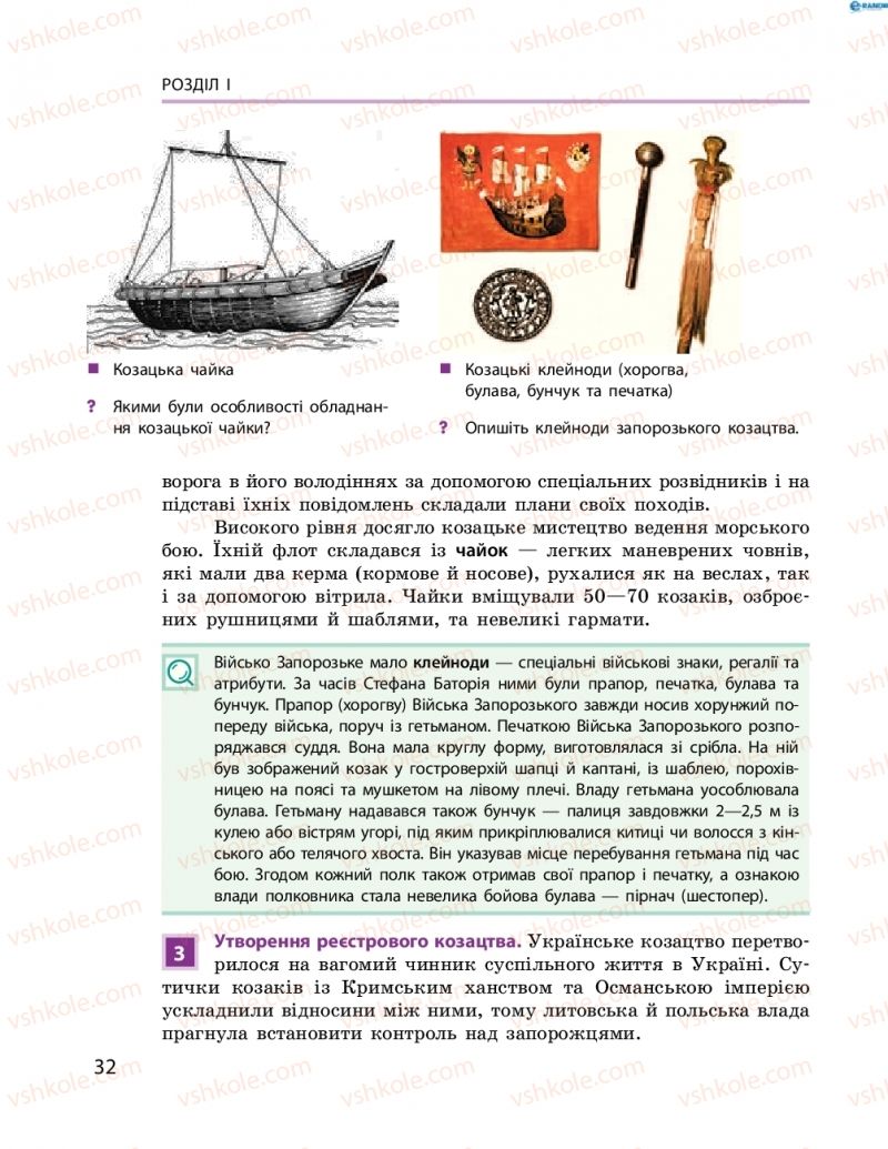 Страница 32 | Підручник Історія України 8 клас О.В. Гісем, О.О. Мартинюк 2016 Поглиблене вивчення