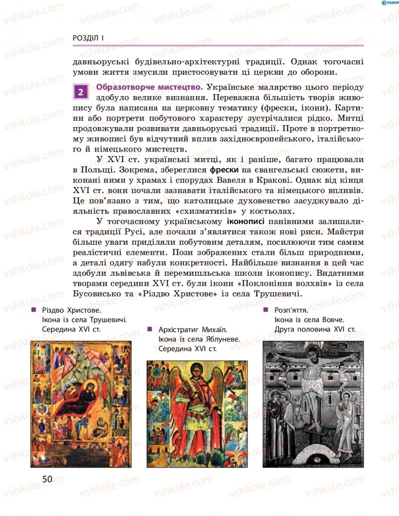 Страница 50 | Підручник Історія України 8 клас О.В. Гісем, О.О. Мартинюк 2016 Поглиблене вивчення