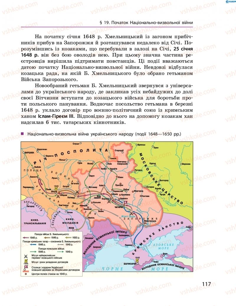 Страница 117 | Підручник Історія України 8 клас О.В. Гісем, О.О. Мартинюк 2016 Поглиблене вивчення