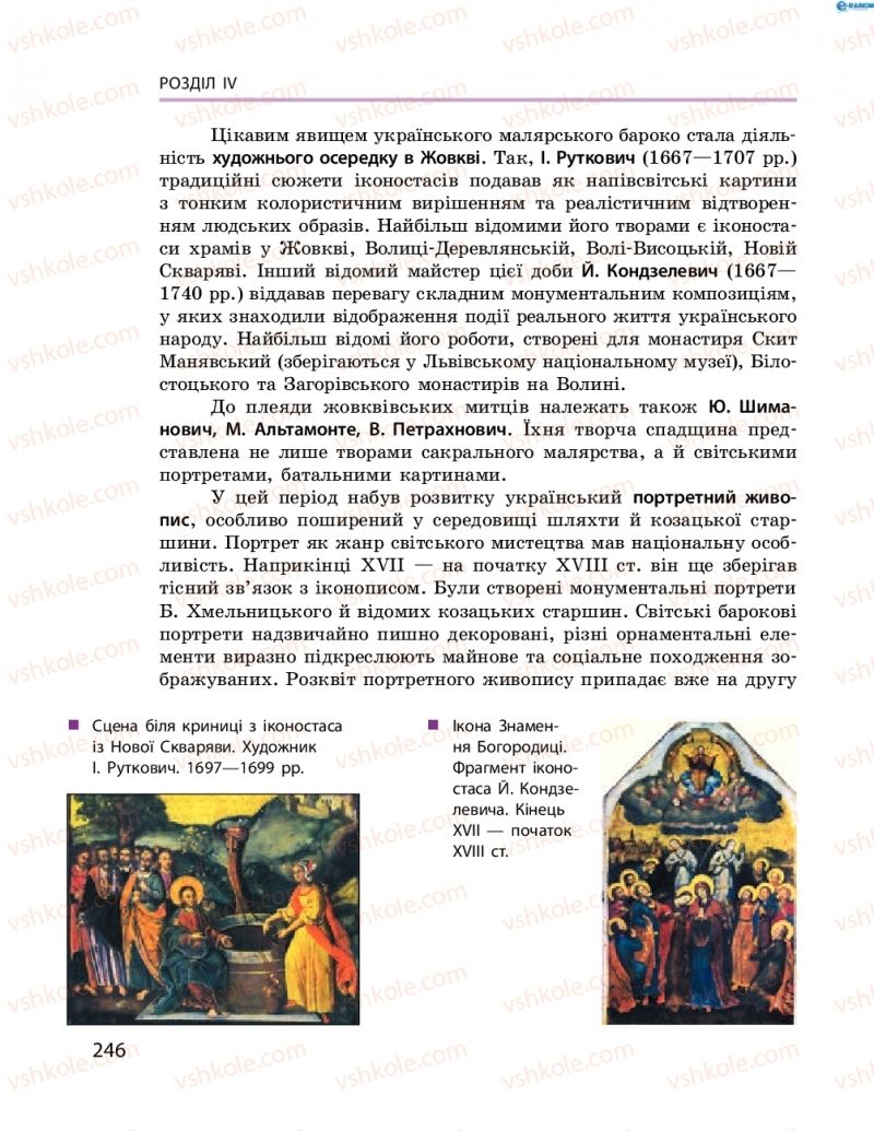 Страница 246 | Підручник Історія України 8 клас О.В. Гісем, О.О. Мартинюк 2016 Поглиблене вивчення