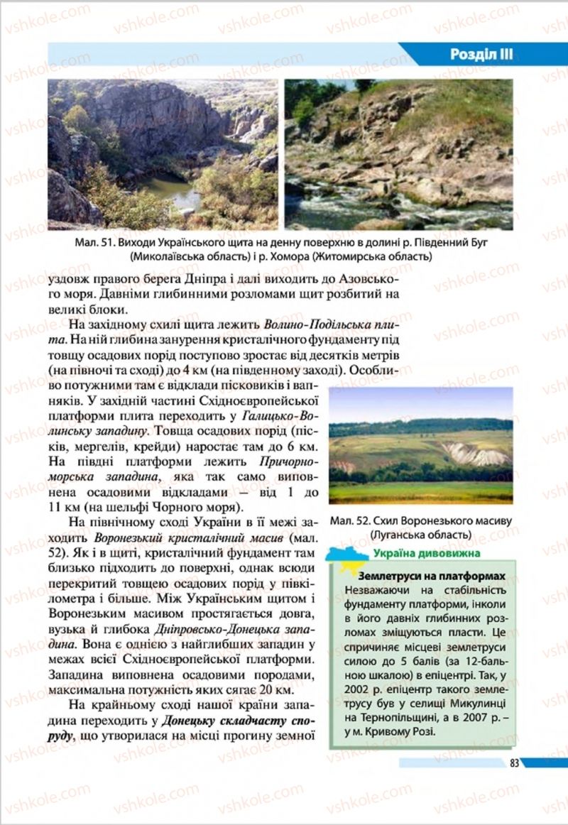 Страница 83 | Підручник Географія 8 клас В.М. Бойко, І.Л. Дітчук, Л.Б. Заставецька 2016