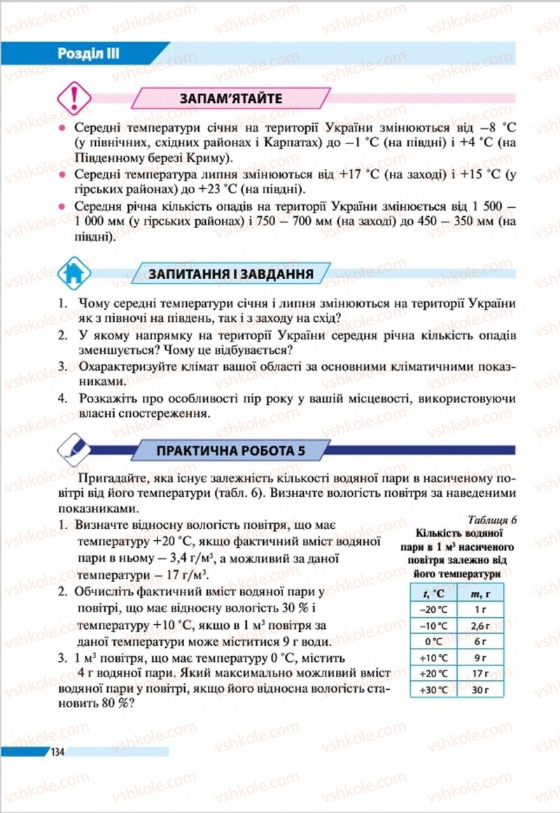 Страница 134 | Підручник Географія 8 клас В.М. Бойко, І.Л. Дітчук, Л.Б. Заставецька 2016