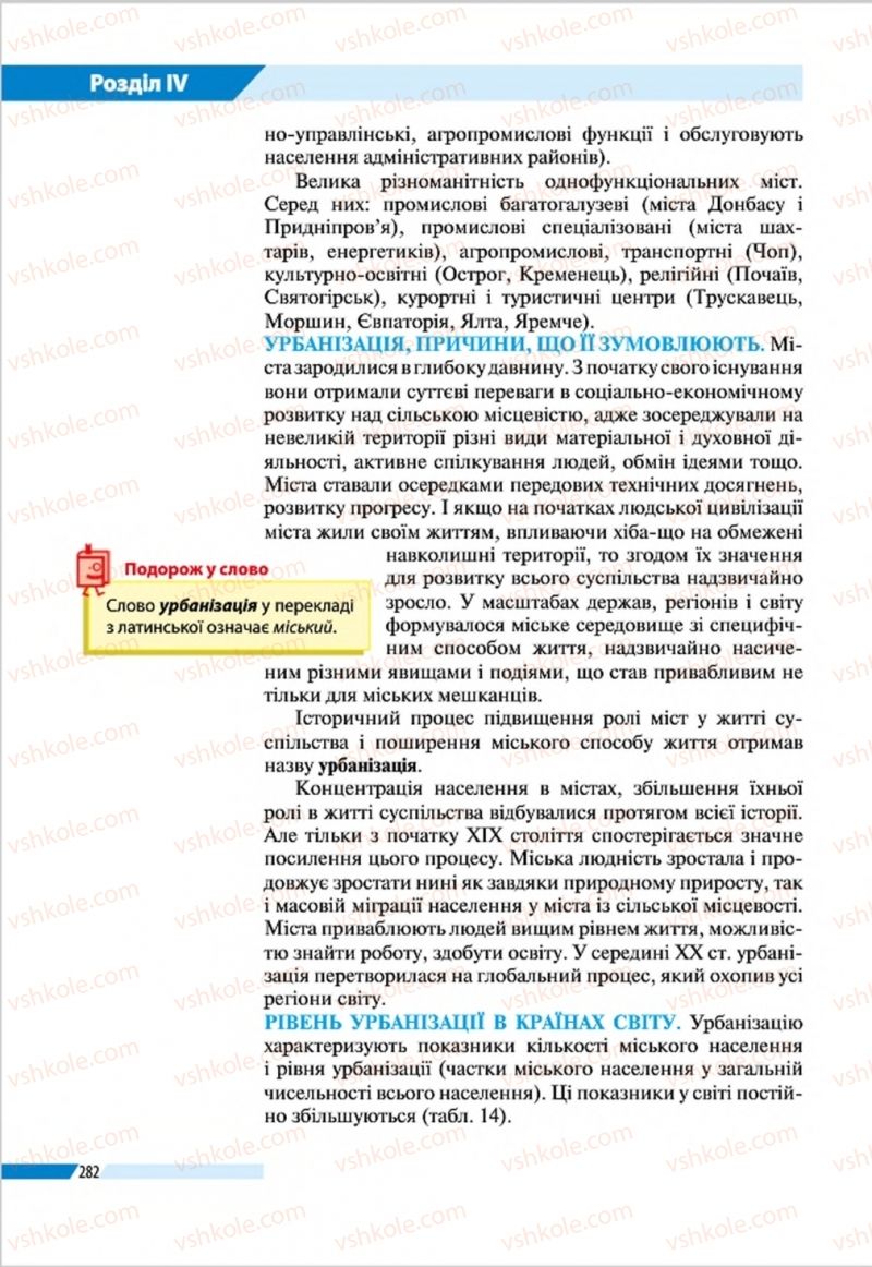 Страница 282 | Підручник Географія 8 клас В.М. Бойко, І.Л. Дітчук, Л.Б. Заставецька 2016