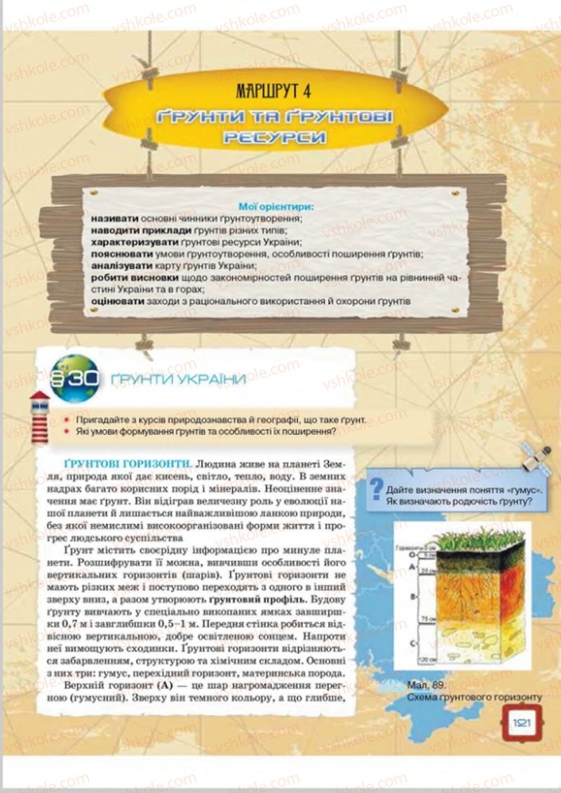 Страница 121 | Підручник Географія 8 клас О.М. Топузов, О.Ф. Надтока, Л.А. Покась 2016