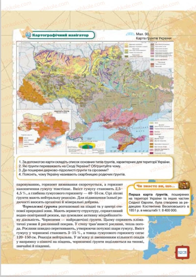 Страница 123 | Підручник Географія 8 клас О.М. Топузов, О.Ф. Надтока, Л.А. Покась 2016