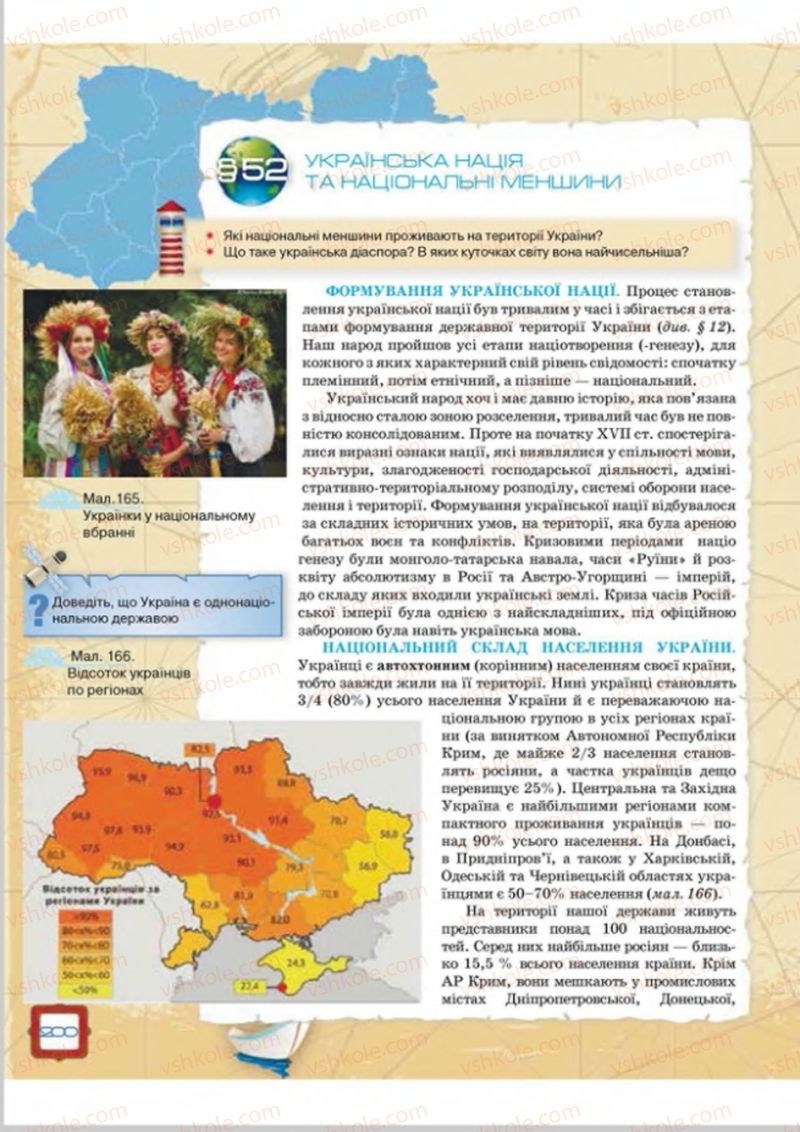 Страница 200 | Підручник Географія 8 клас О.М. Топузов, О.Ф. Надтока, Л.А. Покась 2016