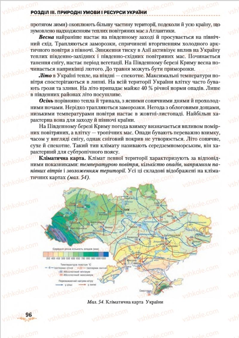 Страница 96 | Підручник Географія 8 клас Т.Г. Гільберг, Л.Б. Паламарчук, В.В. Совенко 2016