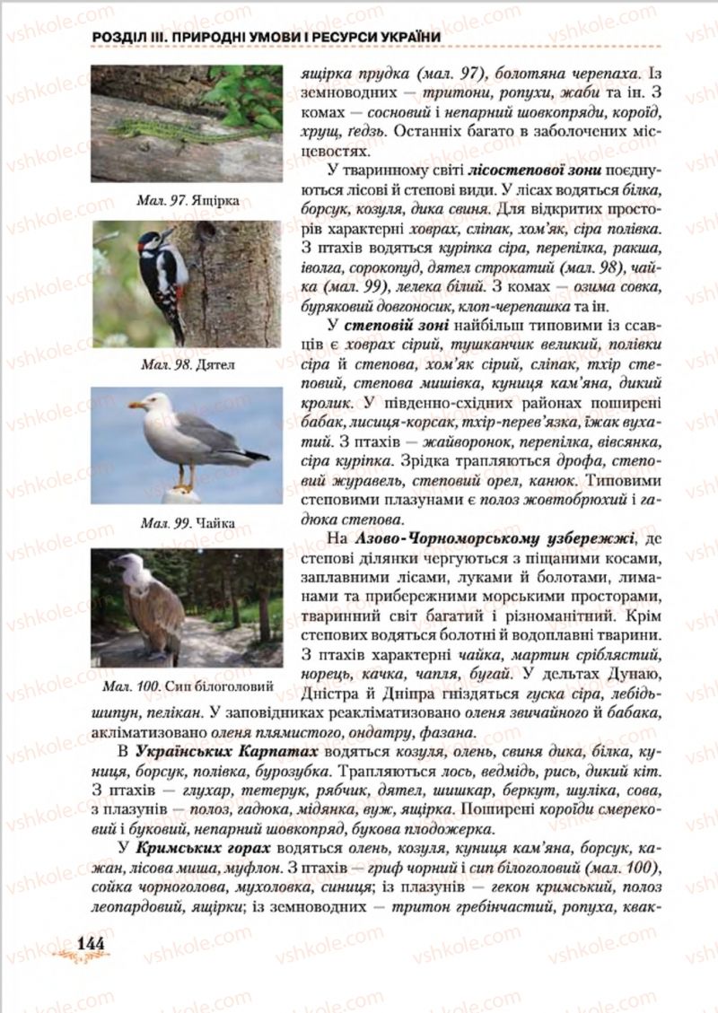 Страница 144 | Підручник Географія 8 клас Т.Г. Гільберг, Л.Б. Паламарчук, В.В. Совенко 2016