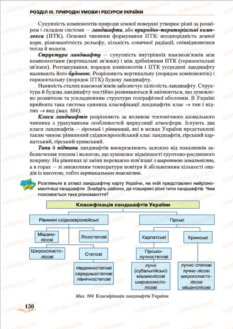 Страница 150 | Підручник Географія 8 клас Т.Г. Гільберг, Л.Б. Паламарчук, В.В. Совенко 2016