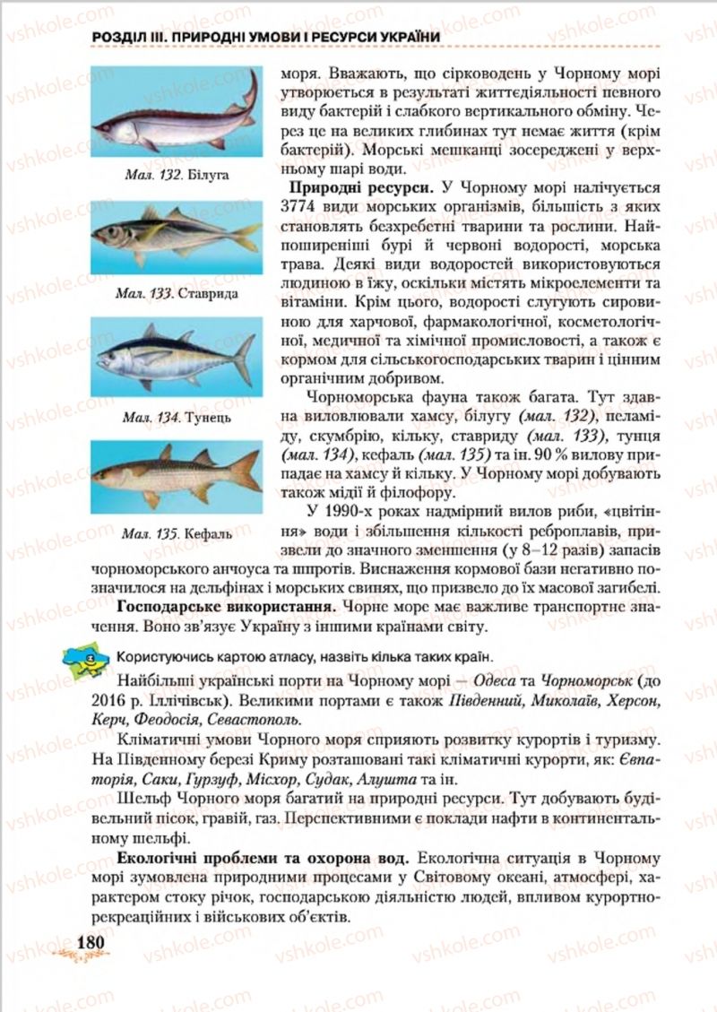 Страница 180 | Підручник Географія 8 клас Т.Г. Гільберг, Л.Б. Паламарчук, В.В. Совенко 2016