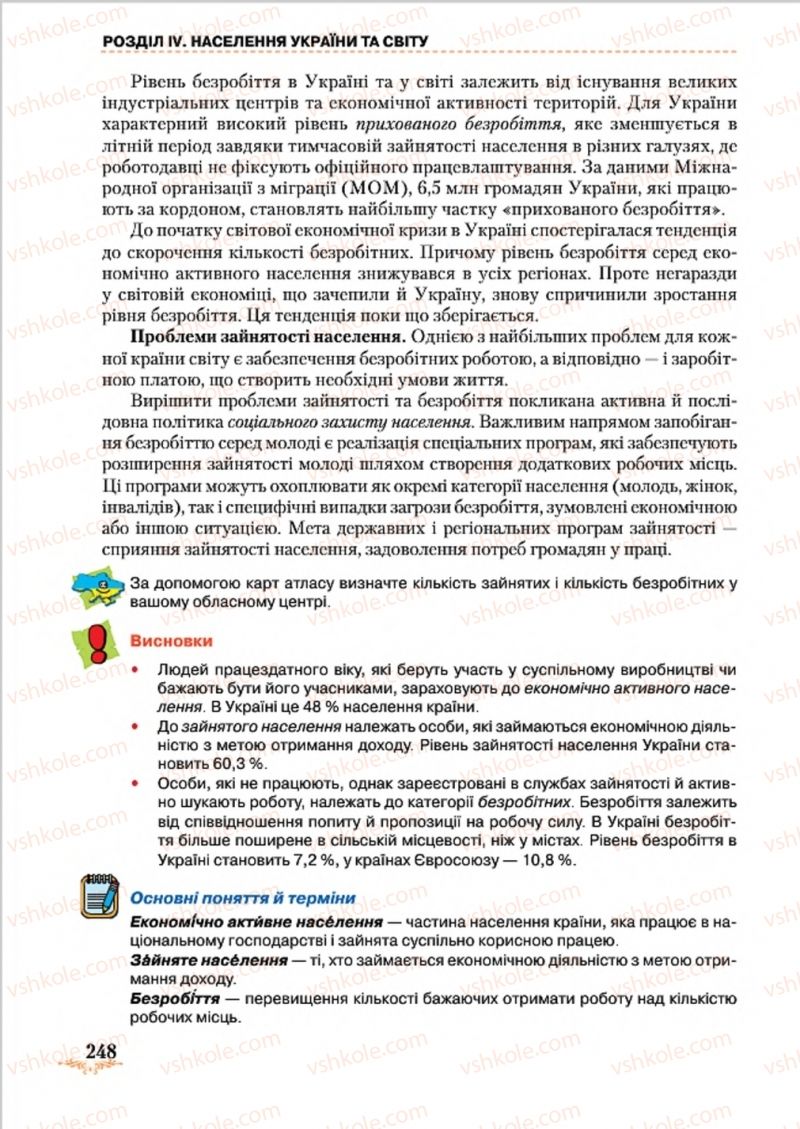 Страница 248 | Підручник Географія 8 клас Т.Г. Гільберг, Л.Б. Паламарчук, В.В. Совенко 2016