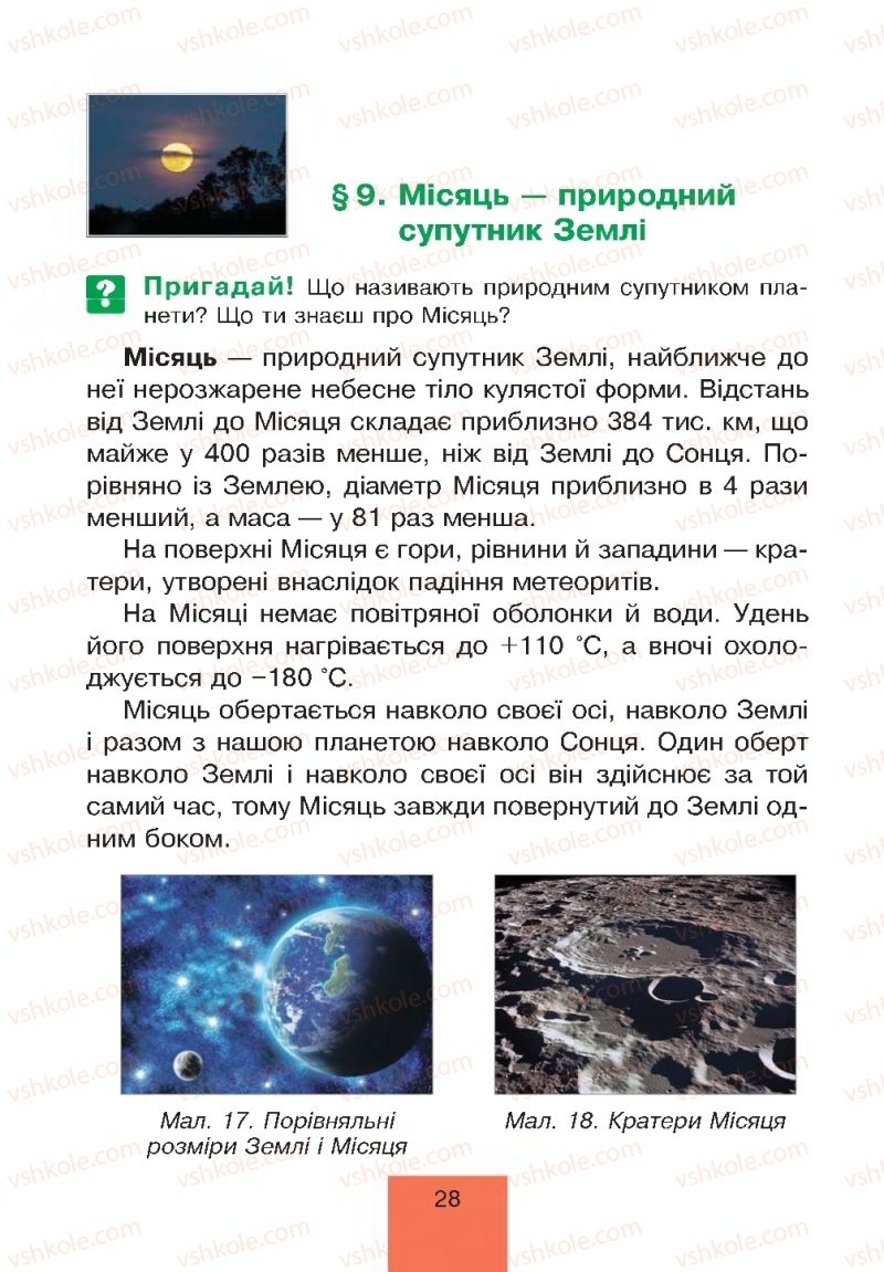 Страница 28 | Підручник Природознавство 4 клас Т.В. Гладюк, М.М. Гладюк 2015