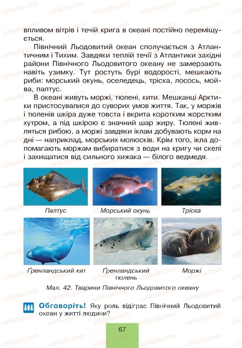 Страница 67 | Підручник Природознавство 4 клас Т.В. Гладюк, М.М. Гладюк 2015