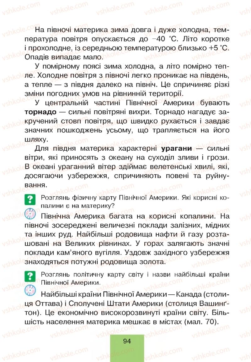 Страница 94 | Підручник Природознавство 4 клас Т.В. Гладюк, М.М. Гладюк 2015