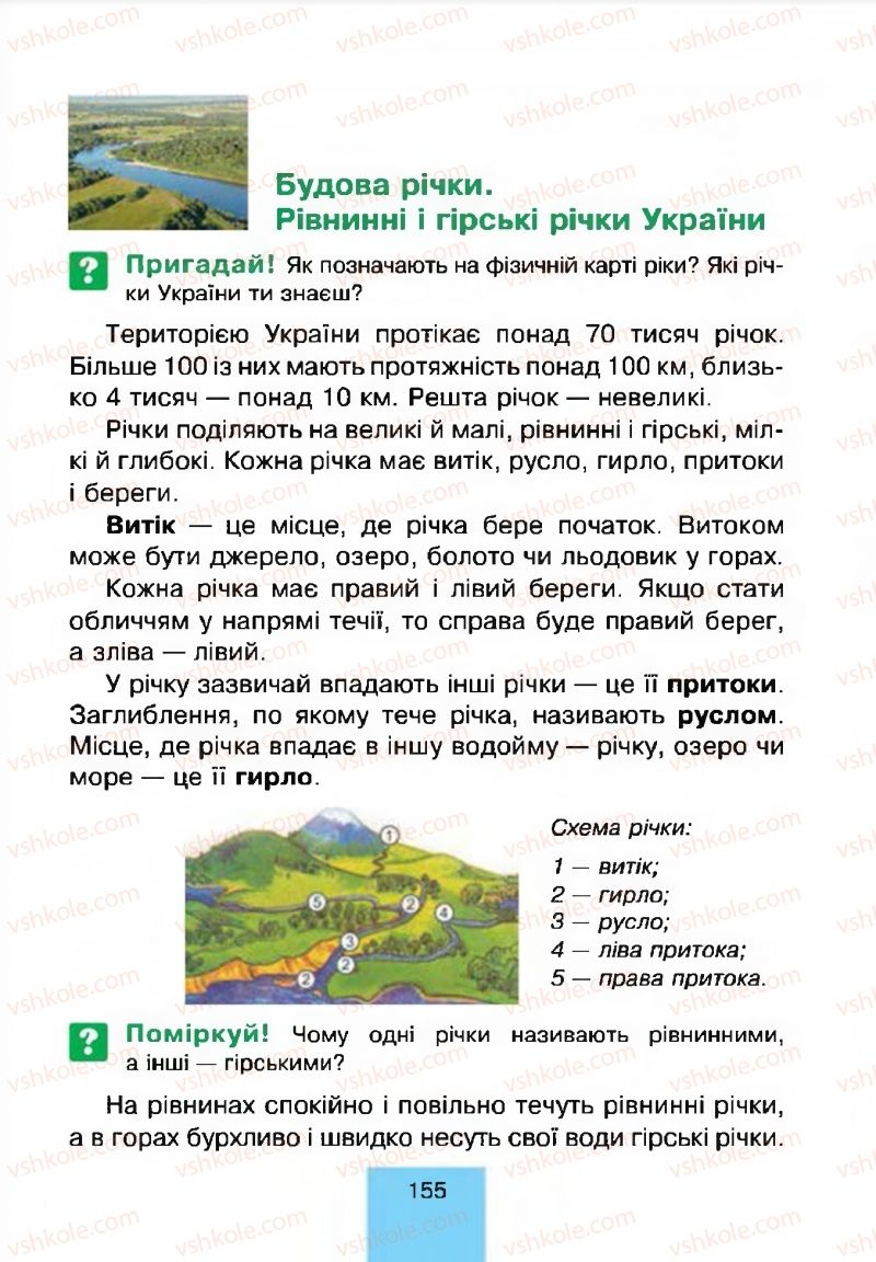 Страница 155 | Підручник Природознавство 4 клас Т.В. Гладюк, М.М. Гладюк 2015