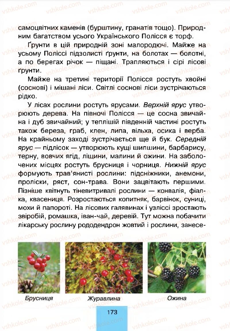 Страница 173 | Підручник Природознавство 4 клас Т.В. Гладюк, М.М. Гладюк 2015