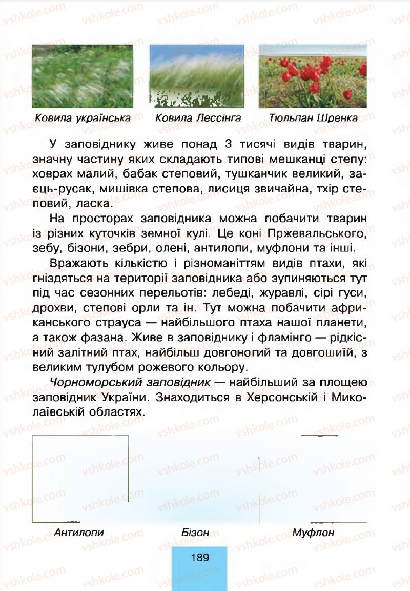 Страница 189 | Підручник Природознавство 4 клас Т.В. Гладюк, М.М. Гладюк 2015